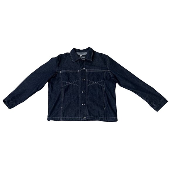Marithe Francois Girbaud Mens Denim Jean Jacket XL 1990s Street wear Y2K Vintage - Picture 2 of 8